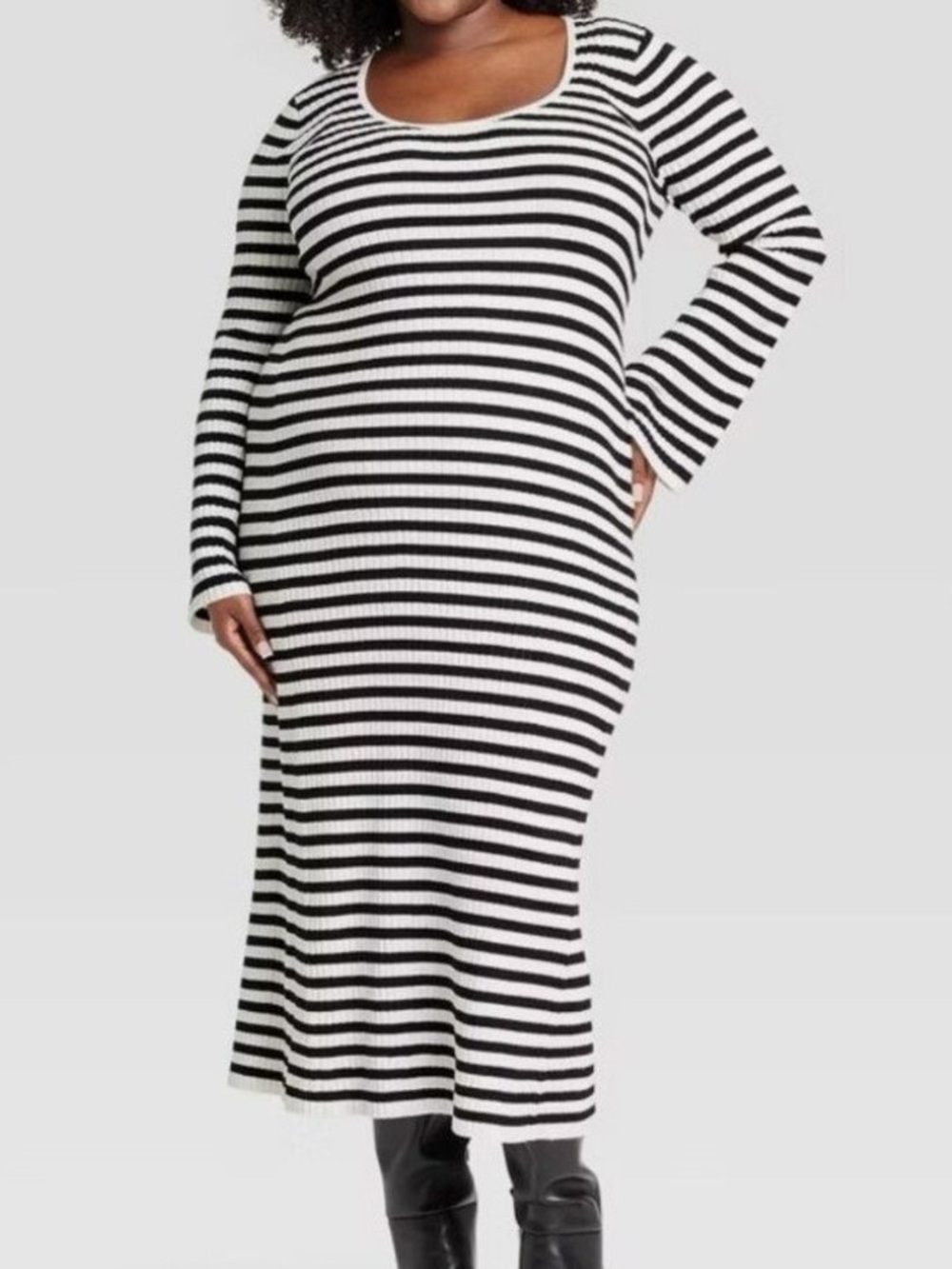 Striped sweater dress maxi size 4x